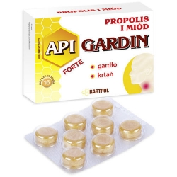 API GARDIN FORTE - pastylki do ssania Propolis i Miód - SUPLEMENT DIETY